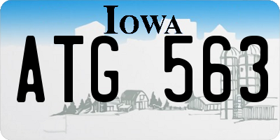 IA license plate ATG563