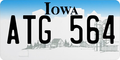 IA license plate ATG564