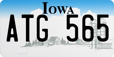 IA license plate ATG565