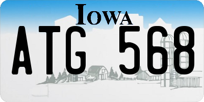 IA license plate ATG568