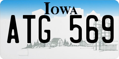 IA license plate ATG569