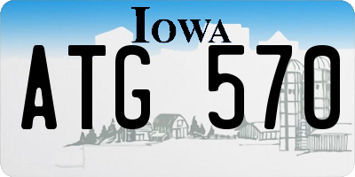 IA license plate ATG570