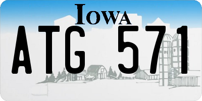 IA license plate ATG571