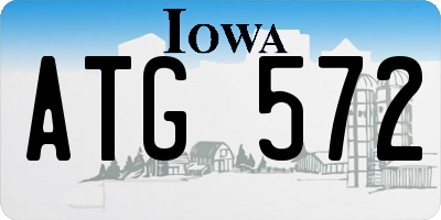 IA license plate ATG572