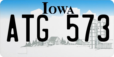 IA license plate ATG573