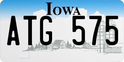 IA license plate ATG575