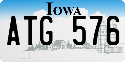 IA license plate ATG576