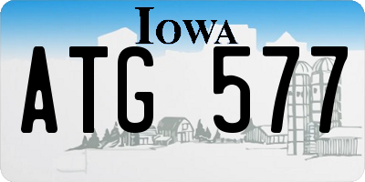 IA license plate ATG577
