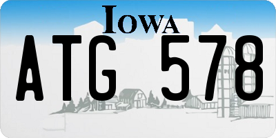 IA license plate ATG578