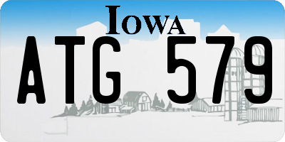 IA license plate ATG579