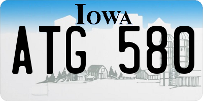 IA license plate ATG580