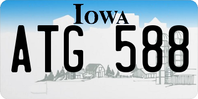 IA license plate ATG588