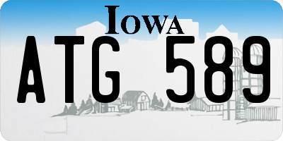 IA license plate ATG589