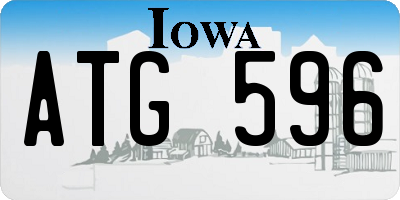 IA license plate ATG596