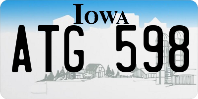 IA license plate ATG598