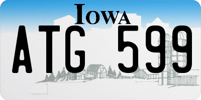 IA license plate ATG599