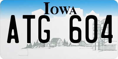IA license plate ATG604