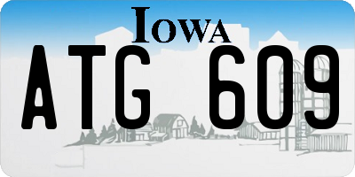 IA license plate ATG609
