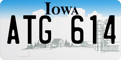 IA license plate ATG614