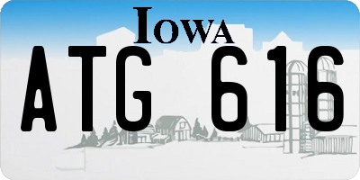 IA license plate ATG616