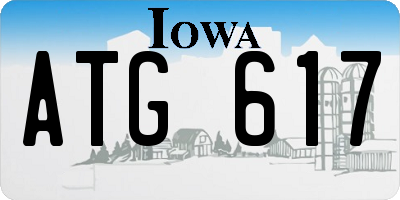 IA license plate ATG617