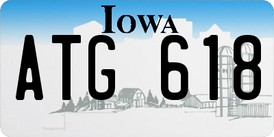 IA license plate ATG618