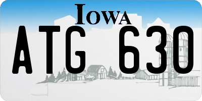 IA license plate ATG630
