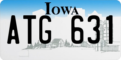 IA license plate ATG631
