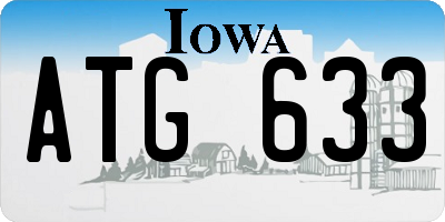 IA license plate ATG633