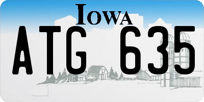 IA license plate ATG635