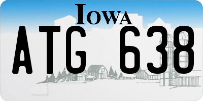 IA license plate ATG638