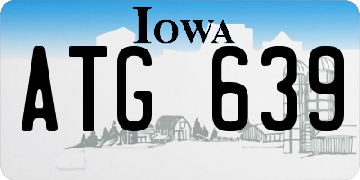 IA license plate ATG639