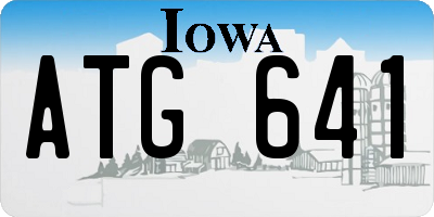IA license plate ATG641