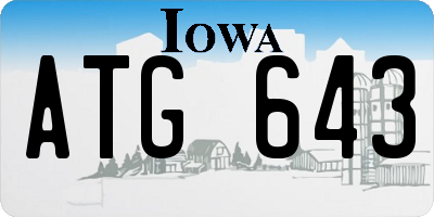 IA license plate ATG643
