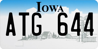 IA license plate ATG644