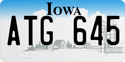 IA license plate ATG645