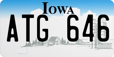 IA license plate ATG646