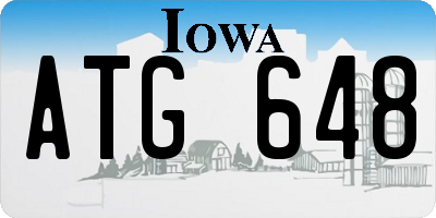 IA license plate ATG648