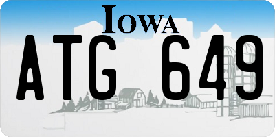 IA license plate ATG649