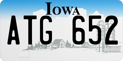 IA license plate ATG652