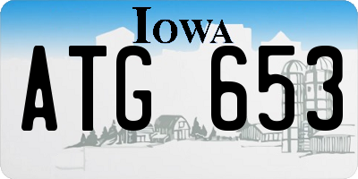 IA license plate ATG653