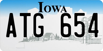 IA license plate ATG654