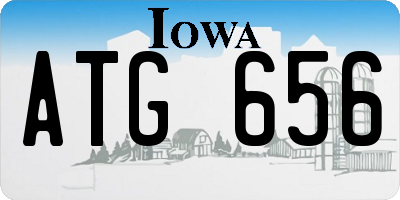 IA license plate ATG656