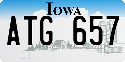 IA license plate ATG657