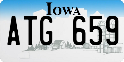 IA license plate ATG659