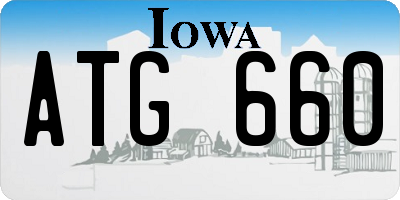 IA license plate ATG660