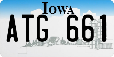 IA license plate ATG661