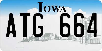 IA license plate ATG664