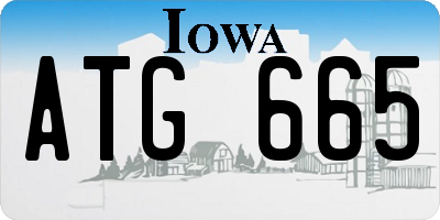 IA license plate ATG665