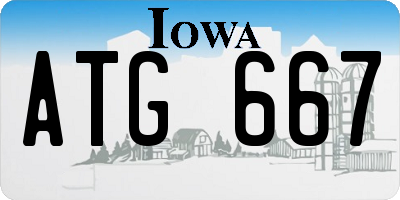IA license plate ATG667